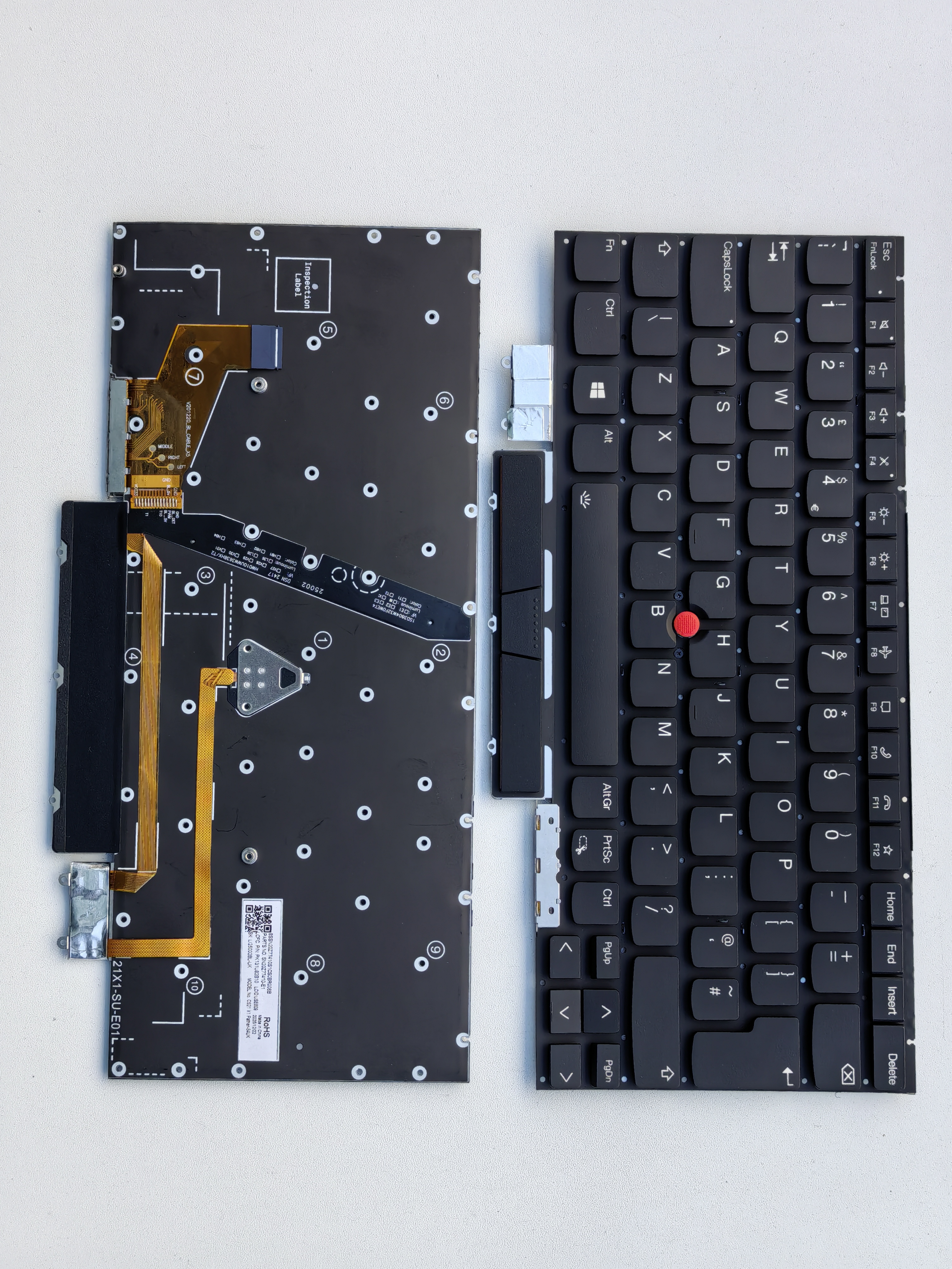Picture of New Replacement Laptop Keyboard For IBM X1C 2021/X1 Carbon 9th/X1 Carbon 2021 BLACK With Point Backlit (OEM) Uk Layout